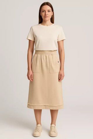 Жіноча спідниця міді трикотажна KAPTSOVA MKKS300804-2 MKKS300804-2 фото