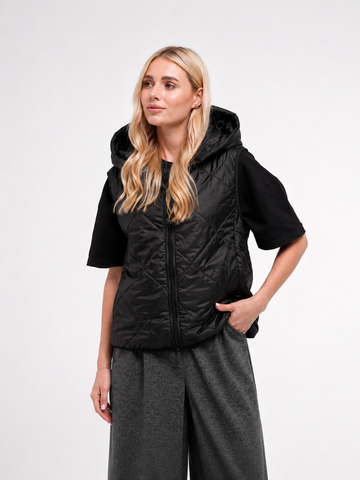 Женское демисезонное полупальто oversize со съемным жилетом ALBERTO BINI MKALB201-90/3-4-10 MKALB201-90\3-4-10 фото