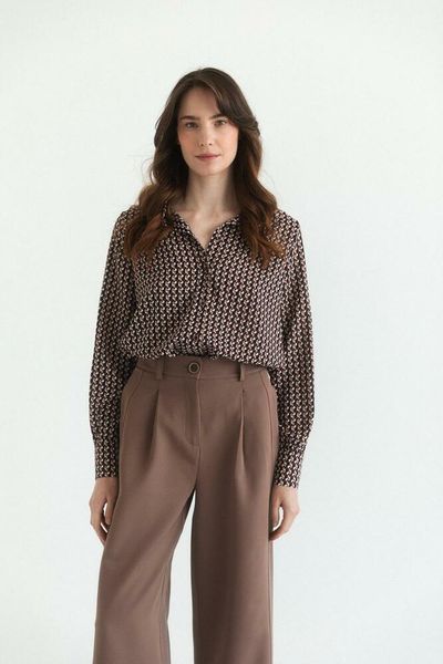 Женские свободные брюки мокко Modna KAZKA MKAZ6508-2 MKAZ6508-2 фото