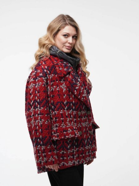 Женское демисезонное полупальто oversize со съемным жилетом ALBERTO BINI MKALB201-90 MKALB201-90 фото