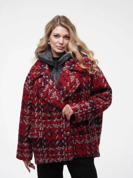 Женское демисезонное полупальто oversize со съемным жилетом ALBERTO BINI MKALB201-90 MKALB201-90 фото