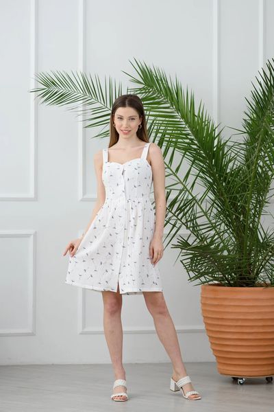 Сукня жіноча на бретелях біло-блакитна Modna KAZKA MKAZ6251-2 MKAZ6251-2 фото
