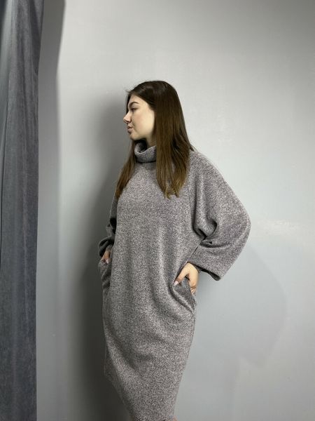 Жіноче трикотажне плаття на щодень кольору фреза Modna KAZKA MKJL61177-1 MKJL61177-1 фото