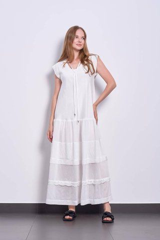 Жіноча сукня максі з коротким рукавом вільного силуету Одеса PARI MKPR27427 MKPR27427 фото