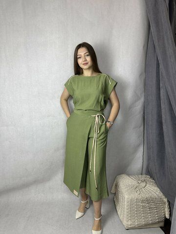 Костюм женский летний зеленый Modna KAZKA MKPR2627-3 MKPR2627-3 фото