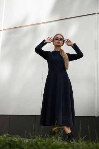 Жіноча трикотажна сукня міді Софія Modna KAZKA MKPR1102 MKPR1102 фото