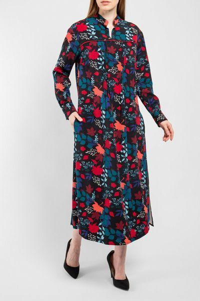 Платье женское черное с листьями "Тейлор" Modna KAZKA MKPR1311 MKPR1311 фото