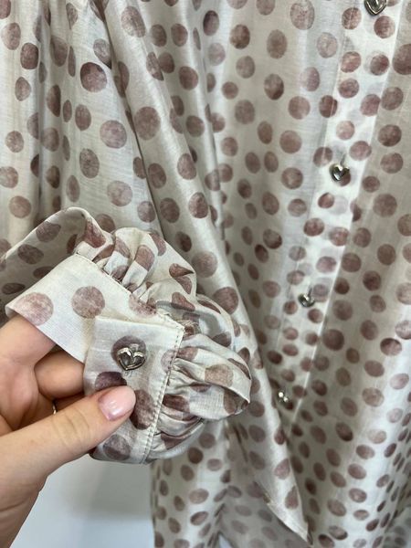 Жіноча блуза сорочка вільного крою з принтом Констанція KAPTSOVA MKKS88994 MKKS88994 фото