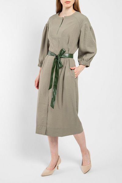 Жіноче плаття з поясом мідії хакі Modna KAZKA MKPR8559-2 MKPR8559-2 фото