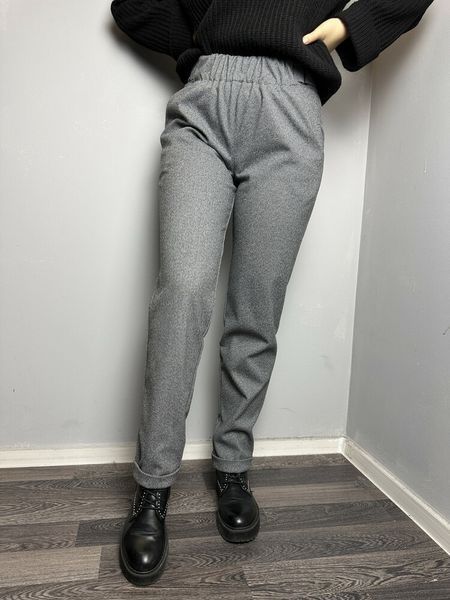 Женские зимние брюки на резинке прямые с карманами J.LONDON MKJL1108110-1 MKJL1108110-1 фото