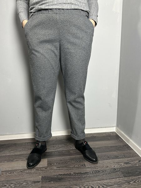 Женские зимние брюки на резинке прямые с карманами J.LONDON MKJL1108110-1 MKJL1108110-1 фото