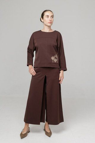 Жіночі штани-спідниця з широким кроєм на резинці TELL MKTL3784/1 MKTL3843/1 фото