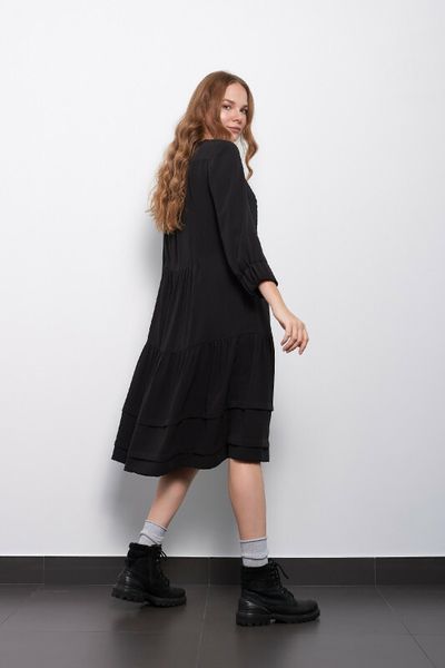 Сукня жіноча міді чорна "Міледі" Modna KAZKA MKPR2117-01 MKPR2117-01 фото