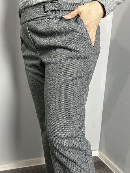 Женские тёплые твидовые зауженные брюки J.LONDON MKJL1090110-1 MKJL1090110-1 фото