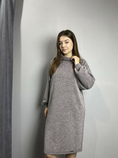 Женское трикотажное платье на каждый день цвета фреза Modna KAZKA MKJL61177-1 MKJL61177-1 фото