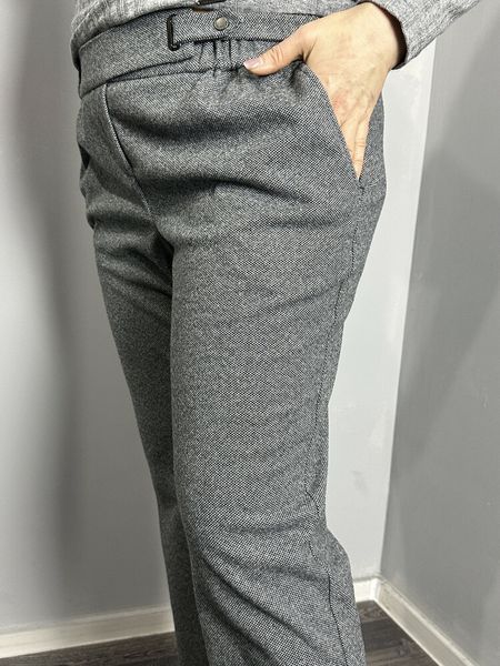 Женские тёплые твидовые зауженные брюки J.LONDON MKJL1090110-1 MKJL1090110-1 фото