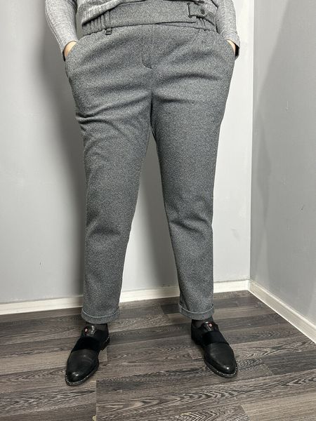 Женские тёплые твидовые зауженные брюки J.LONDON MKJL1090110-1 MKJL1090110-1 фото