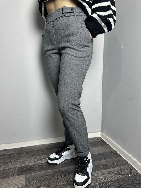 Женские тёплые твидовые зауженные брюки J.LONDON MKJL1090110-1 MKJL1090110-1 фото