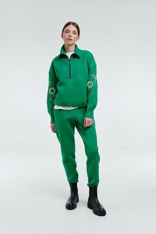 Женский трикотажный костюм с вышивкой в этно-стиле Modna KAZKA MKRM4129-2 MKRM4129-2 фото