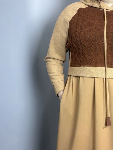 Сукня жіноча міді теракот "Даша" Modna KAZKA MKPR2118-3 MKPR2118-3 фото