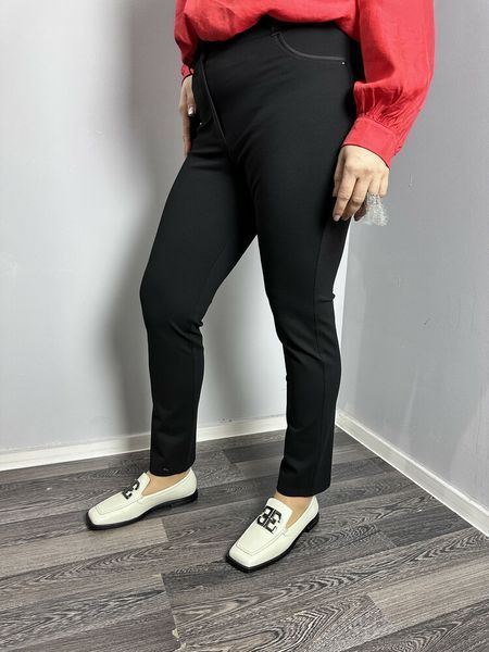 Женские классические брюки прямые черные большого размера Modna KAZKA MKJL1001-1 MKJL1001-1 фото