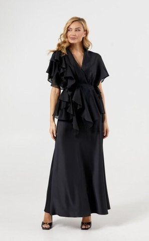 Жіноча блуза з воланами напівпрозора Лавлі STYLE NIKA MKSN2423 MKSN2423 фото