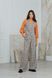 Жилет сіро-бежевий в клітинку з V-подібним вирізом на ґудзики Modna KAZKA MKAZ6156-2 MKAZ6156-2 фото 1
