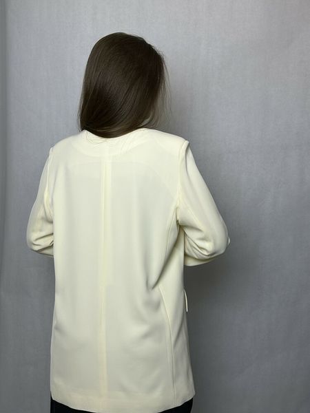 Жакет женский оверсайз удлиненный молочный Modna KAZKA MKTRG0562-38 MKTRG0562-38 фото