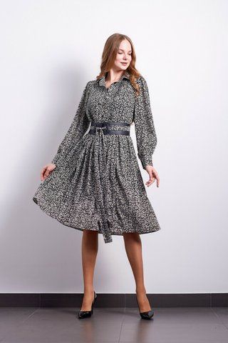 Дизайнерськое женское платье в цветочный принт Эмилия Modna KAZKA MKPR6001-1 MKPR6001-1 фото