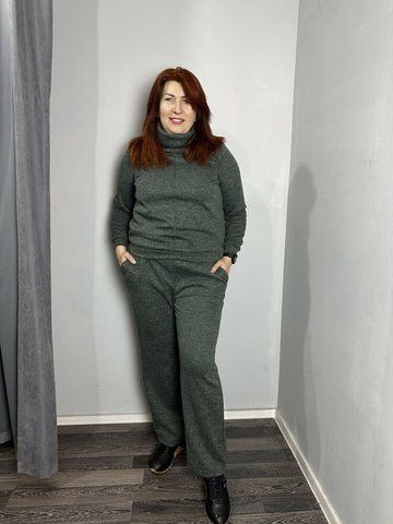 Женский трикотажный костюм с брюками на каждый день MKJL303809-1 MKJL303809-1 фото