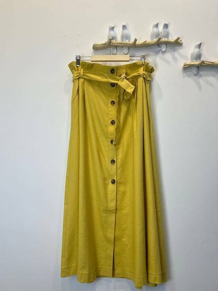 Жіноча Люкс спідниця міді на ґудзиках з поясом PARI MKPR160326 MKPR160326 фото