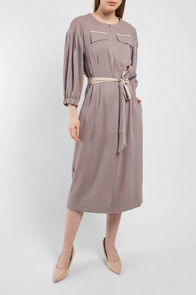 Платье женское "Казка" с поясом тауп Modna KAZKA MKPR8559-3 MKPR8559-3 фото