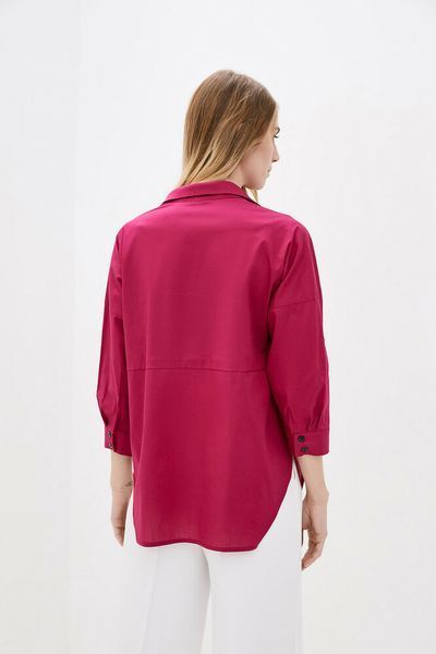 Рубашка женская свободного кроя фуксия Modna KAZKA MKRM2292-1 MKRM2292-1 фото