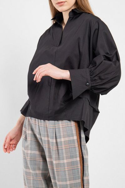 Женская базовая рубашка оверсайз Орегами с объемными рукавами ADRESS MKAD7467 MKAD7467 фото