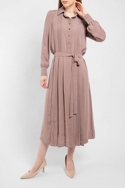 Платье женское миди бежевое "Мия" Modna KAZKA MKPR2111-1 MKPR2111-1 фото