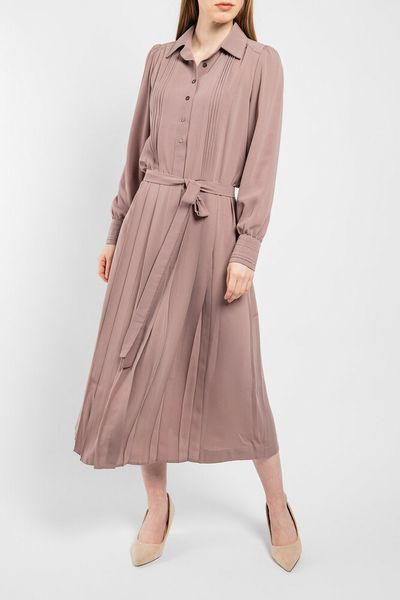 Платье женское миди бежевое "Мия" Modna KAZKA MKPR2111-1 MKPR2111-1 фото