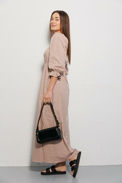 Сукня жіноча літня максі бежева Modna KAZKA MKAR46760-3 MKAR46760-3 фото