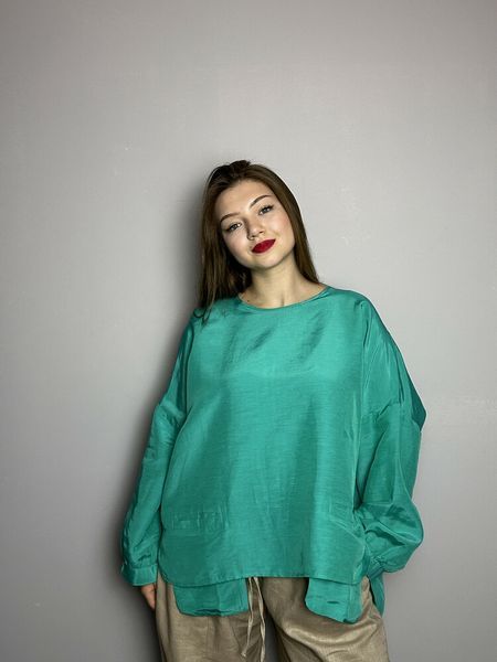 Жіноча сорочка оверсайз з кишенями вільного силуету KAPTSOVA MKKS9025-2 MKKS9025-2 фото