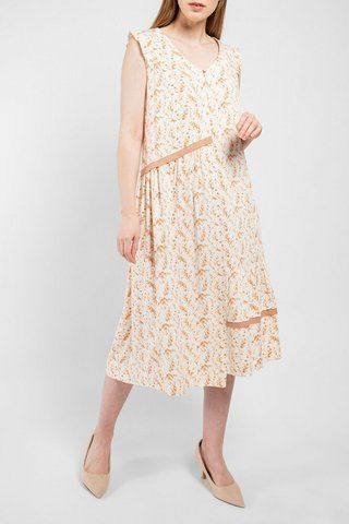 Платье летнее женское белое Вирджиния Modna KAZKA MKPR2525-1 MKPR2525-1 фото