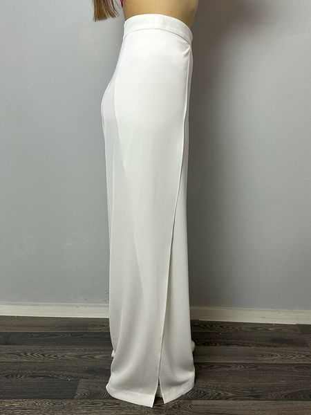 Брюки женские летние молочные с разрезами Modna KAZKA MKTRG3608-5 MKTRG3608-5 фото