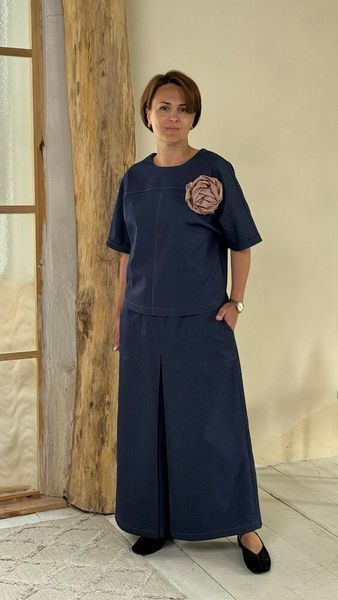 Женские брюки-юбка джинсовые на резинке TELL MKTL3812/1 MKTL3812/1 фото